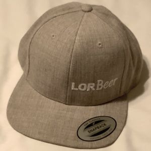 Yupoong Brown Tweed Snap-Back “LORBeer” Promotional Baseball Cap